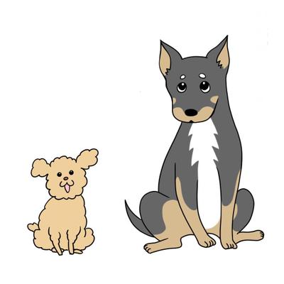 ペットのイラストを描きました