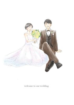 ウェルカムボード・似顔絵描きました