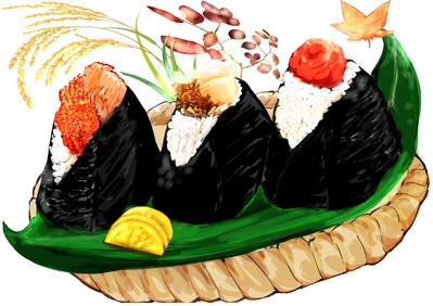 飲食店メニュー表・のぼりイラストを作成しました