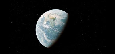 3DCGの地球を作成しました