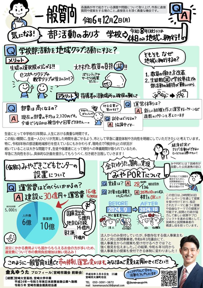 議会報告書を図解イラスト（グラレコ）で制作しました