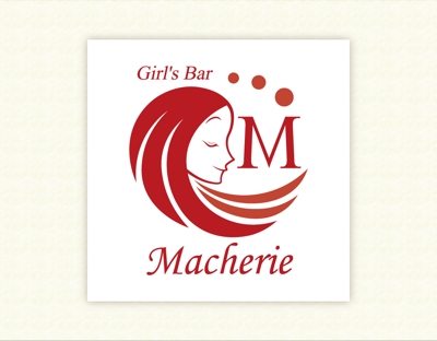 ロゴデザイン　Girl’s Bar MACHERIE【コンペ参加 提案A】　ロゴマーク制作しました