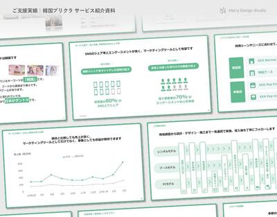 「韓国プリクラのサービス紹介資料」を作成しました