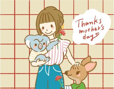 母の日イラスト作成しました