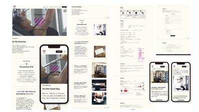 パーソナル・スポーツジム企業様のWEBサイト制作のコーポレートサイト制作（Wixの制作）を承りましたました