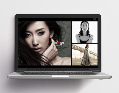 モデル事務所のサイトを作成しました