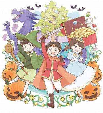 【実績】子供向けハロウィンイベント・メインビジュアルイラスト制作しました