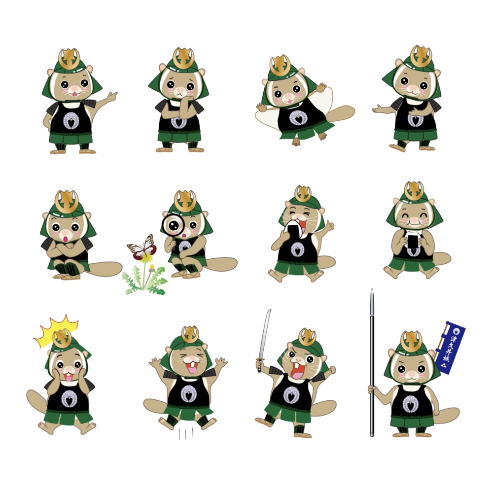  津久井湖城山公園のゆるキャラ「武者サビくん」のキャラクターデザインを担当しました