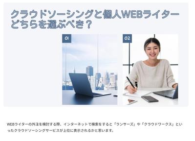 「WEBライター」「集客」「BtoB」SEO集客のための記事を執筆しました