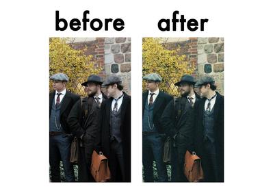 80年代洋画風に写真加工しました