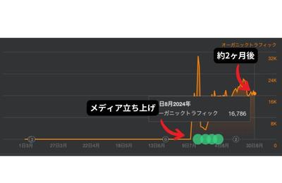 アフィリエイトメディアの立ち上げから参画させていただき、SEO対策をマルっとお任せいただきました