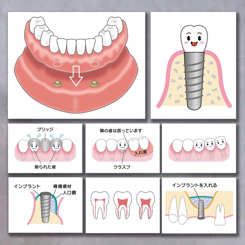 歯科医院のホームページ用イラストを作成いたしました