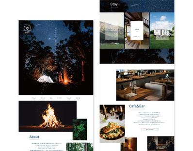 【自主制作】新しくオープンするキャンプ場のLPを制作しました