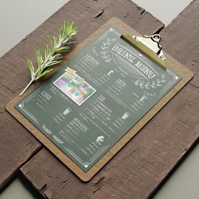 chagama様のドリンクメニュー表を制作いたしました