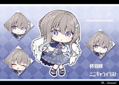 【Vtuber】柊羽様のSDイラストを担当させていただきました