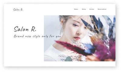 美容室のWebサイトをデザインとコーディングを担当しました