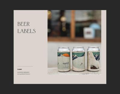 クラフトビール醸造所Godspeed Breweryのビールのラベルを制作しました