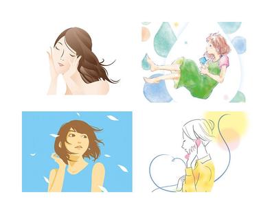 女性のイラストをまとめました