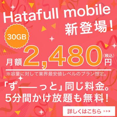 新モバイルプラン作成しました