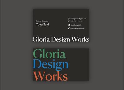 Gloria Design Worksの名刺をデザインしました