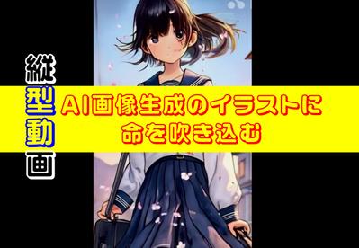 【縦動画】画像生成AIで制作した画像を動かしてみました