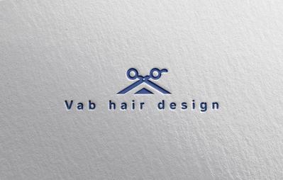 Vab hair design様のロゴをデザインいたしました