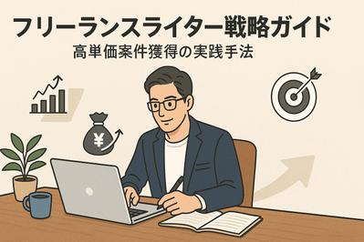 フリーランスライター戦略ガイド｜高単価案件獲得の実践手法　を記事にしました