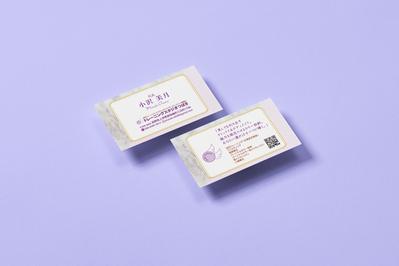 名刺デザインのご依頼を頂きました