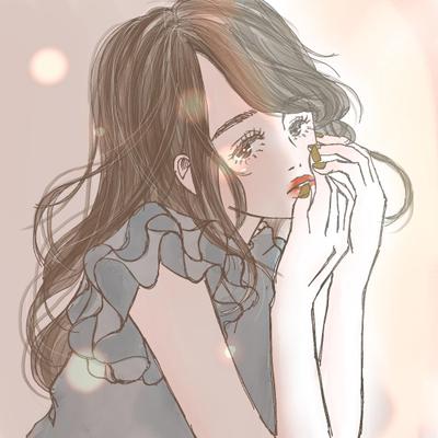 女性向けアカウント様のアイコン用イラストを作成いたしました
