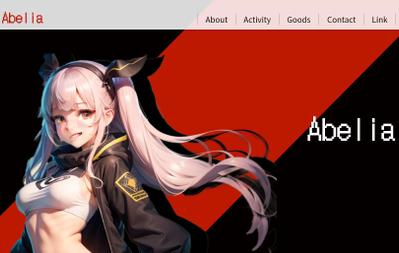 XDで架空のvtuberのサイトをデザインしました