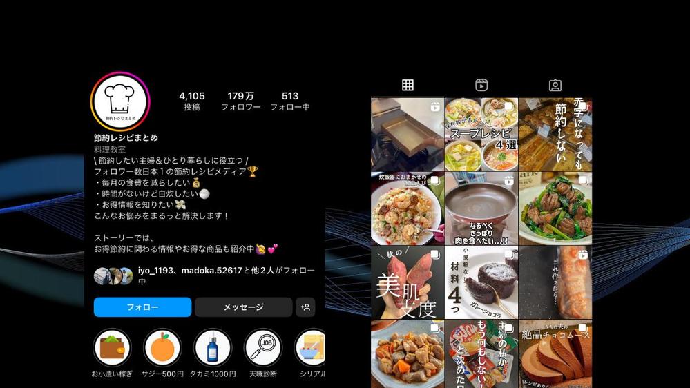 Instagram運用代行サポートをしました