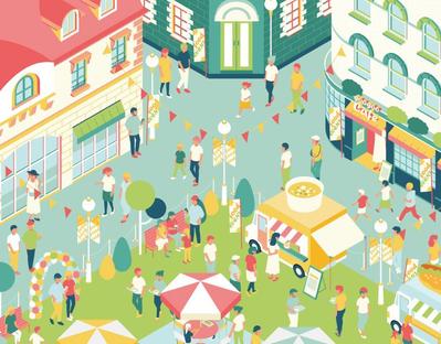 フードイベントのイラストを制作しました