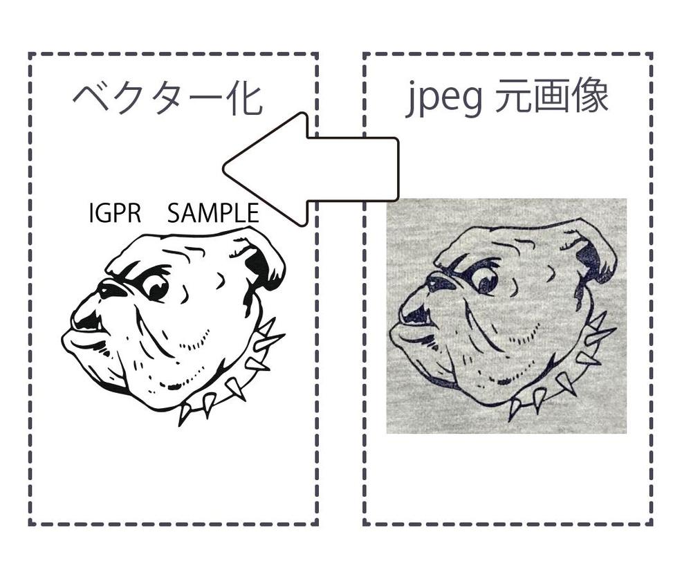 アパレルショップさんからのご依頼でTシャツデザインをベクター画像化しました