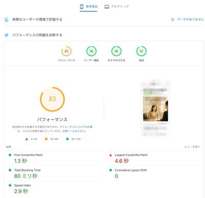 PageSpeed Insightsスコアを60点台→83点へ向上させたWordPress高速化事例ました