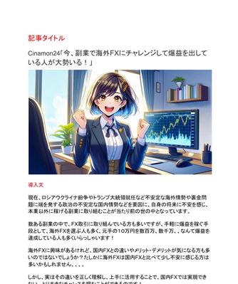SEO記事（8,000文字）を作成しました