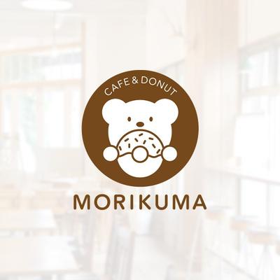 カフェ&ドーナツ モリクマのロゴマークを制作しました