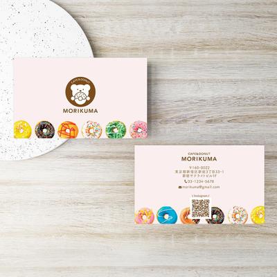 カフェ&ドーナツ モリクマ様のショップカードを制作しました