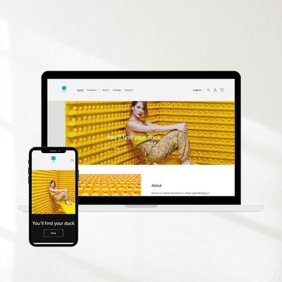 shopifyでのECサイトを制作しました