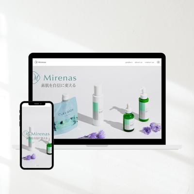 化粧品ブランドサイトを制作しました
