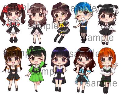 アイドルグループのライブ特典グッズの作成を致しました
