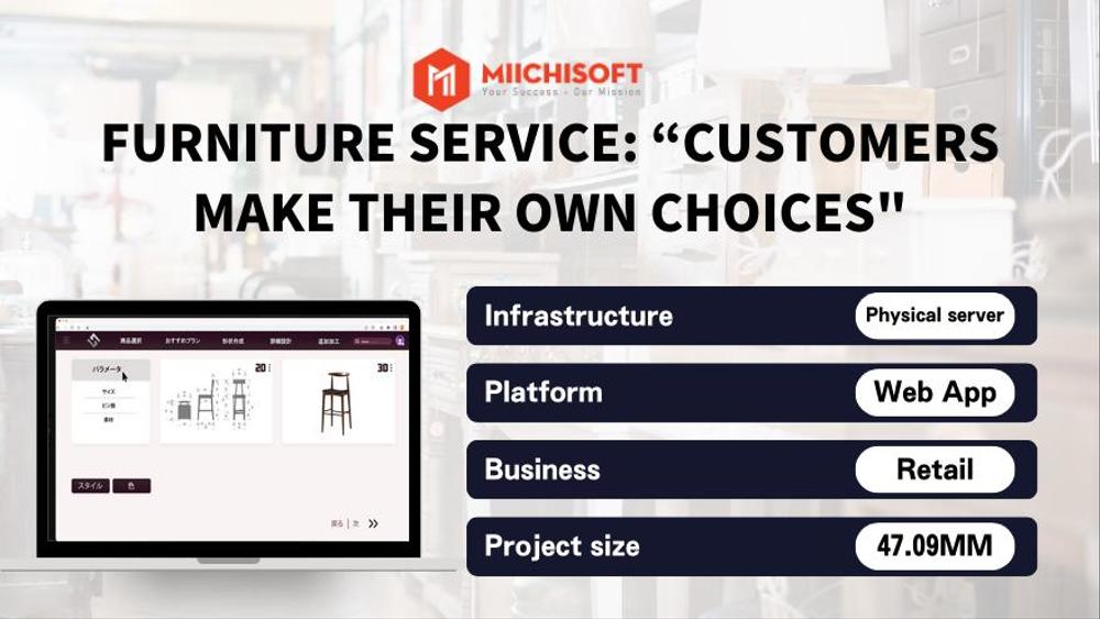 家具サービス「カスタマーは自分でーチョイス」ました