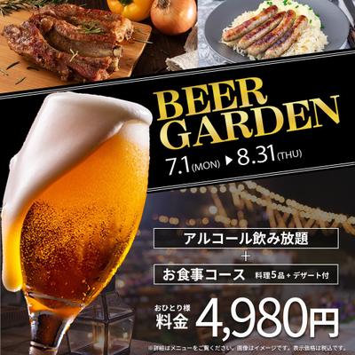 ビアガーデンのバナー作成ました