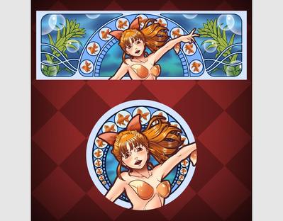 金魚姫のSNS用アイコン、ヘッダーを描きました