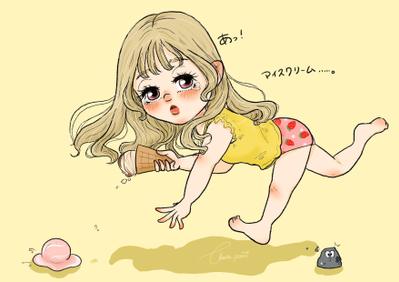 似顔絵風イラストでゆるふわ可愛いアイコンを描きました