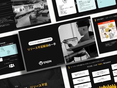 マーケティング支援企業の提案資料をパワーポイント（PowerPoint）で作成しました