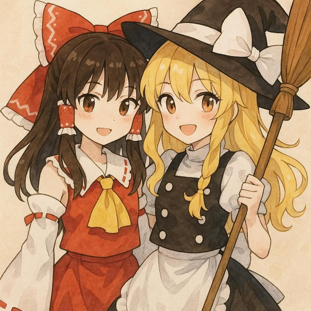 スピリチュアル霊夢と魔理沙ゆっくりYoutube動画の台本を作成しました