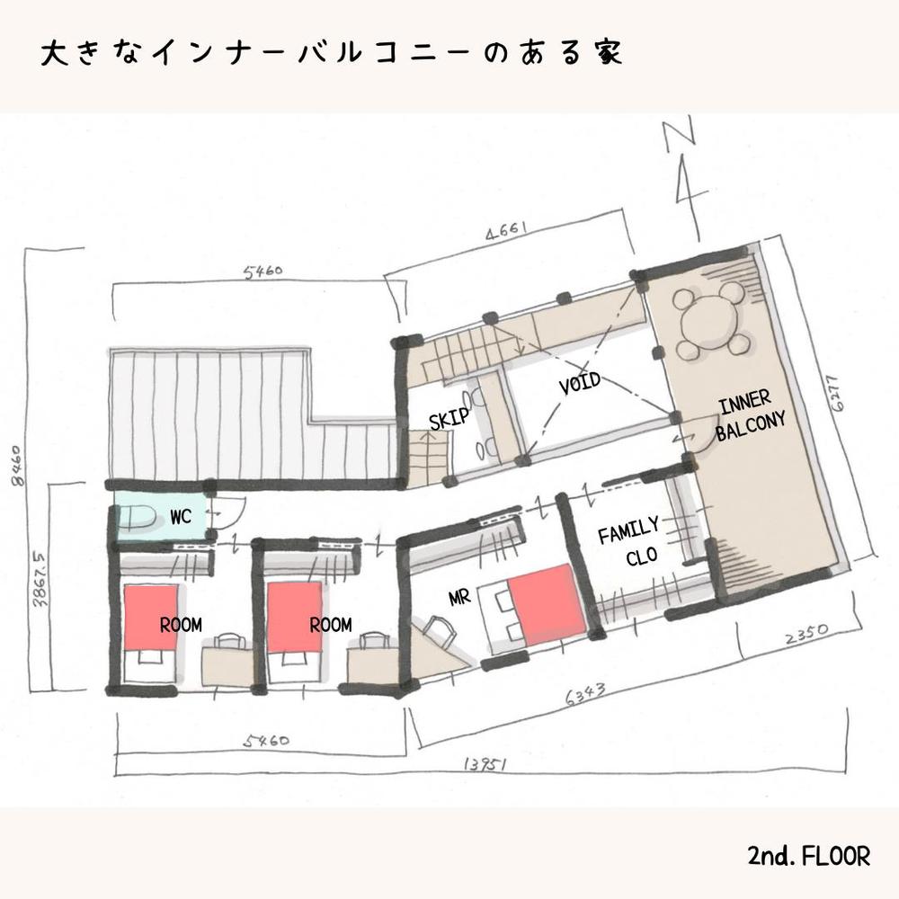 間取り図を作成いたしました