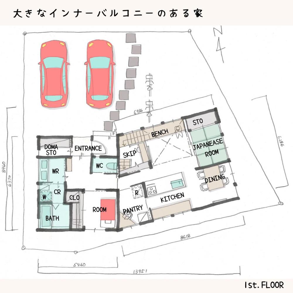 間取り図を作成いたしました