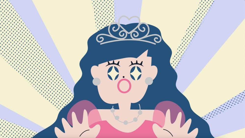 オリジナルイラストで女の子の２Dアニメーションを制作致しました