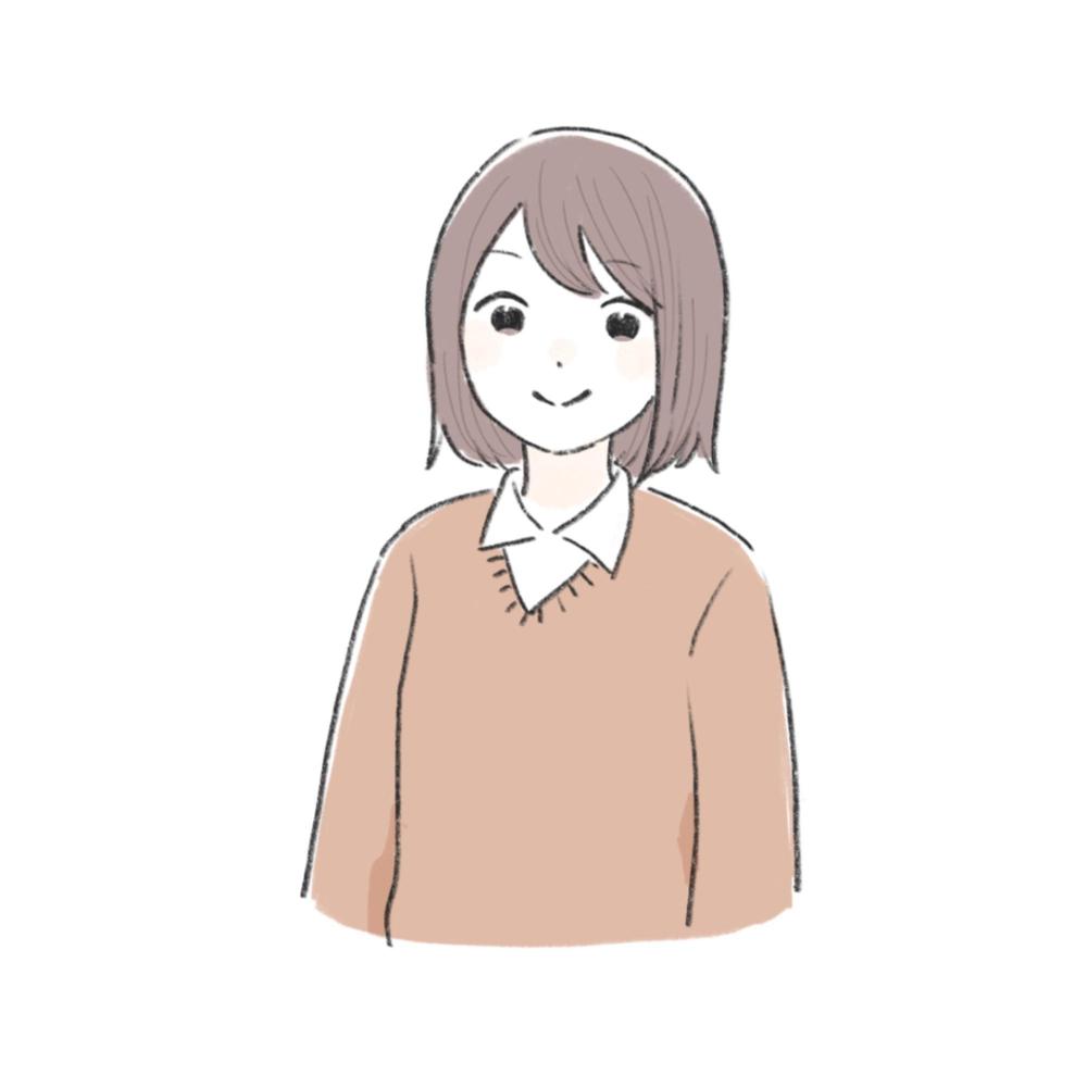 学生向けコンテンツを想定した人物イラストを制作しました